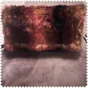Juicy Couture Multicolor Faux Fur Bag large clutch
